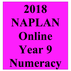 2018 Kilbaha Interactive NAPLAN Trial Test Numeracy Year 9